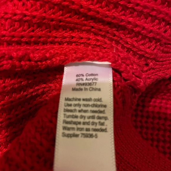 a.n.a. red open arm sweater-medium NWT - Picture 5 of 5